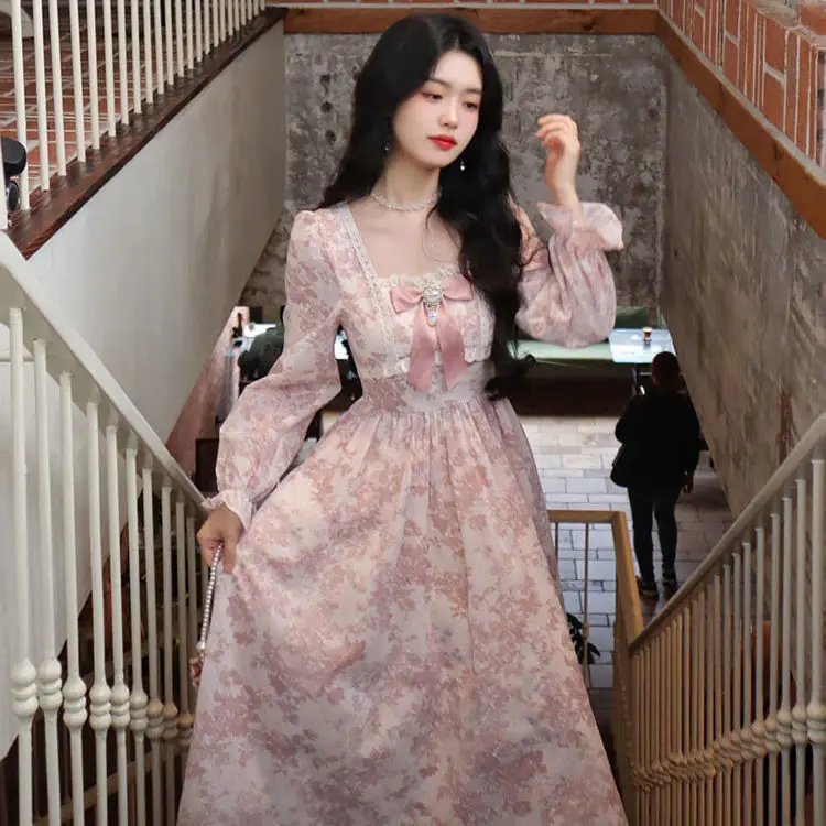 Long Sleeve Midi Dress Women - Uniqwear