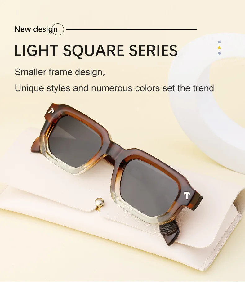 Polarized Small Square Sunglasses Men Women - Uniqwear