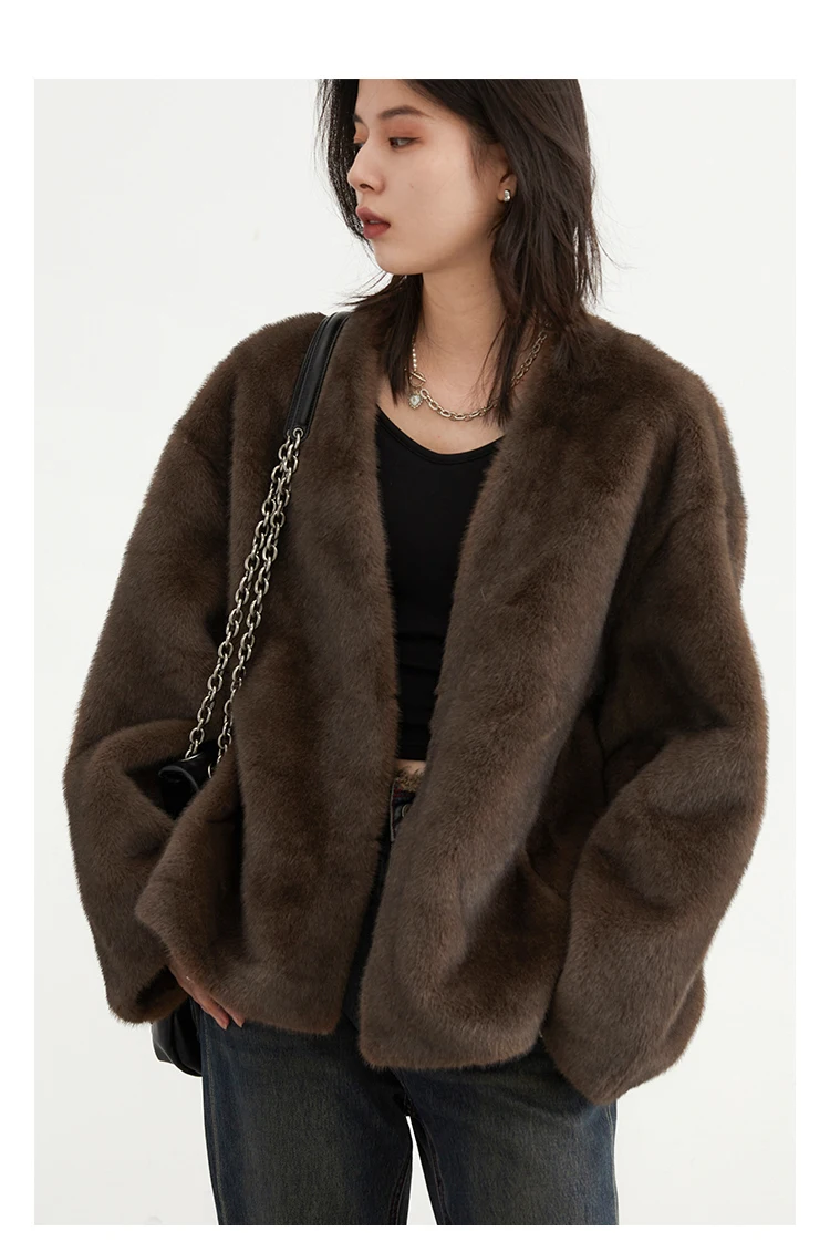 Women's Jacket Loose Casual Solid Overcoat - Uniqwear
