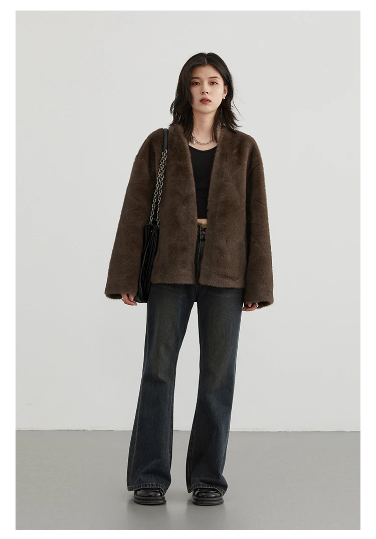 Women's Jacket Loose Casual Solid Overcoat - Uniqwear