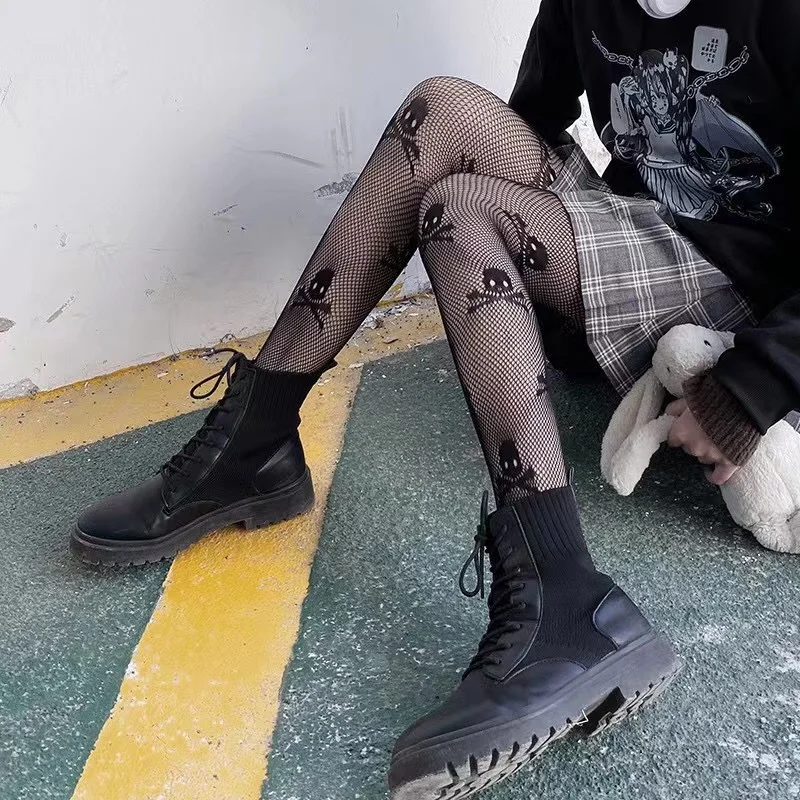 Fishnet Stockings Gothic Punk Style Tights - Uniqwear