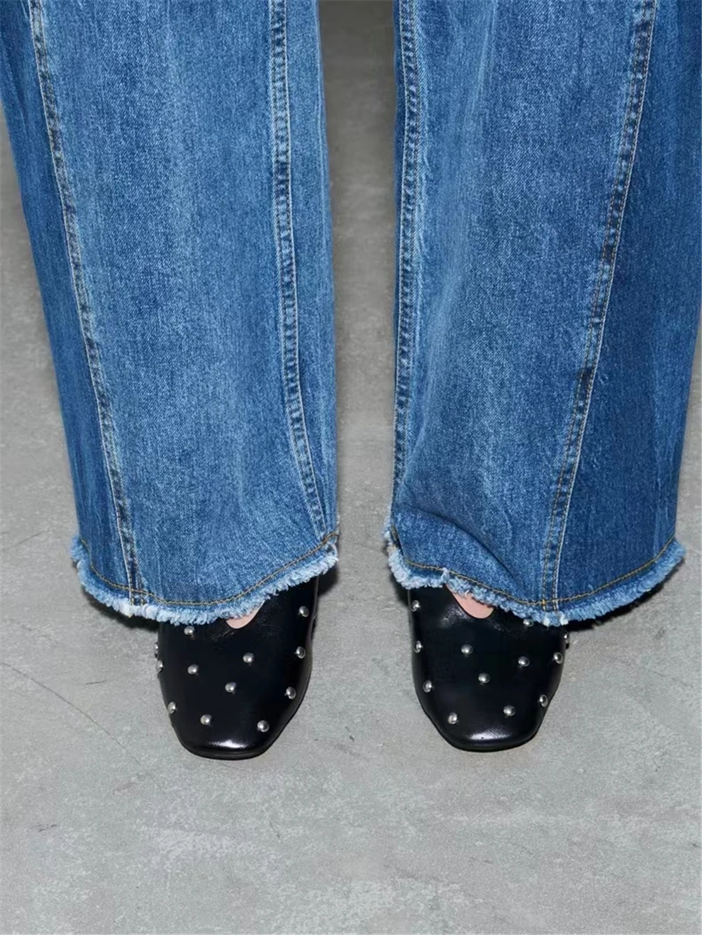 New Rivets Women Flats - Uniqwear