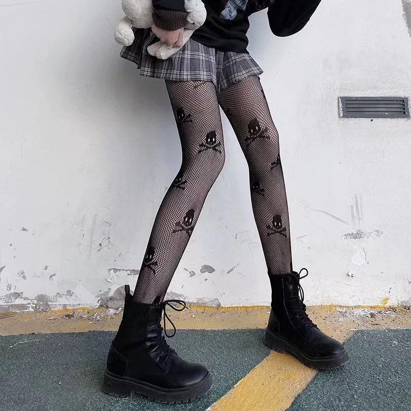 Fishnet Stockings Gothic Punk Style Tights - Uniqwear