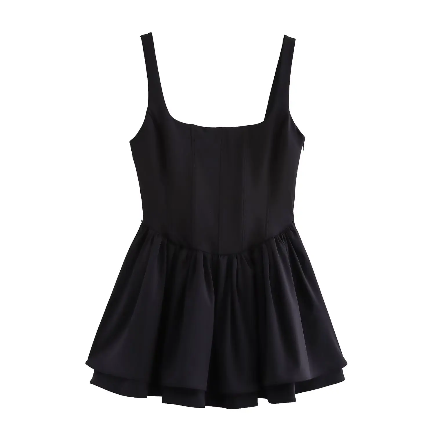 Female Sexy Slim Mini Solid Color Dress - Uniqwear
