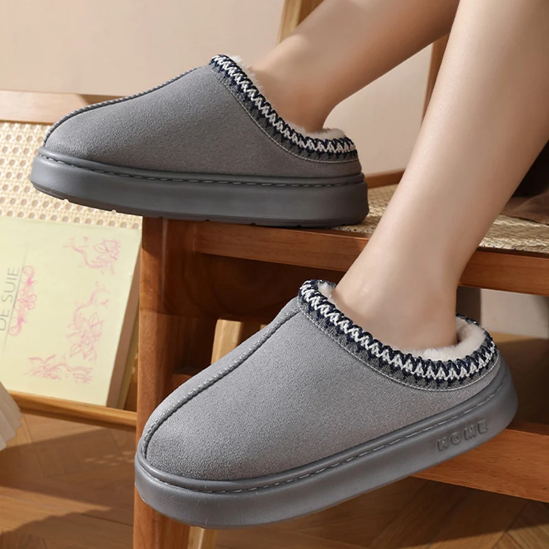 New Fashion Fluffy Platform Slippers for Women - Uniqwear