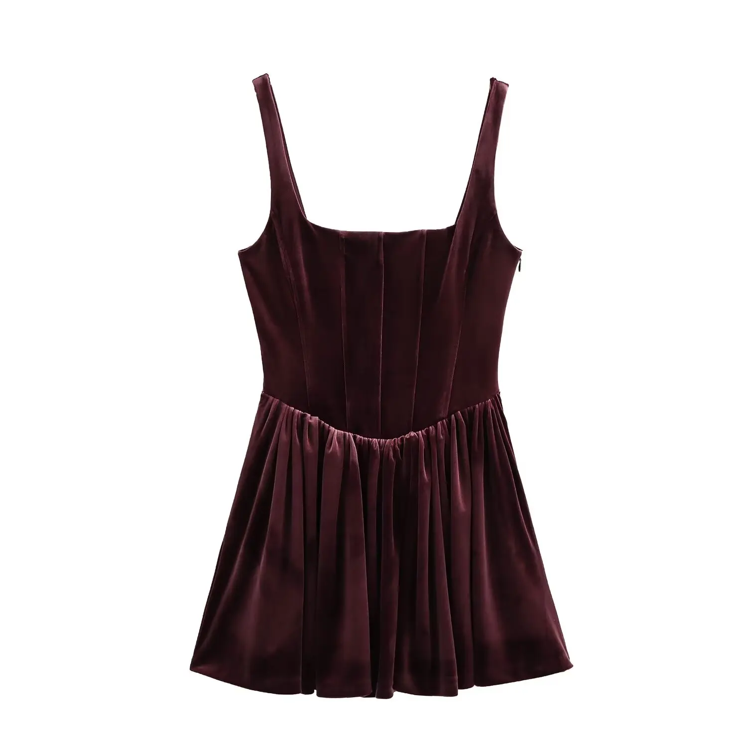 Female Sexy Slim Mini Solid Color Dress - Uniqwear