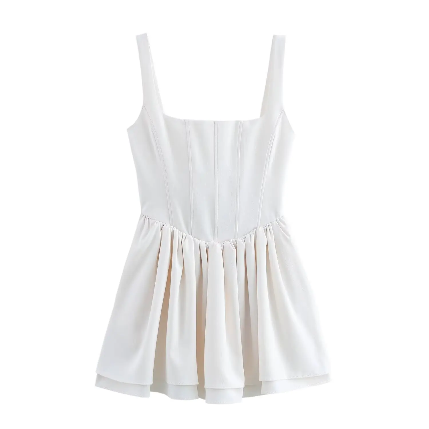 Female Sexy Slim Mini Solid Color Dress - Uniqwear