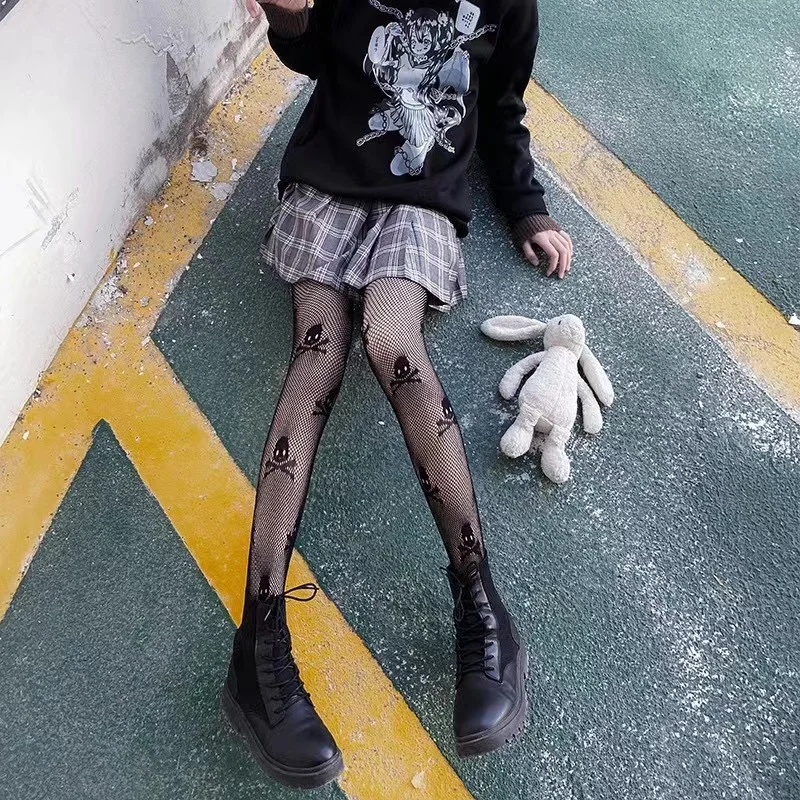 Fishnet Stockings Gothic Punk Style Tights - Uniqwear