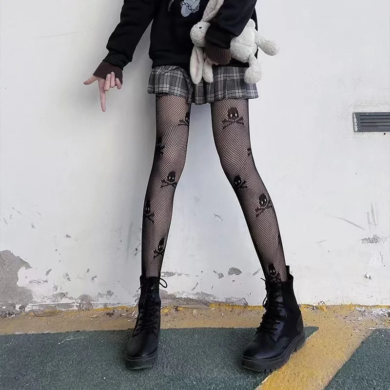 Fishnet Stockings Gothic Punk Style Tights - Uniqwear