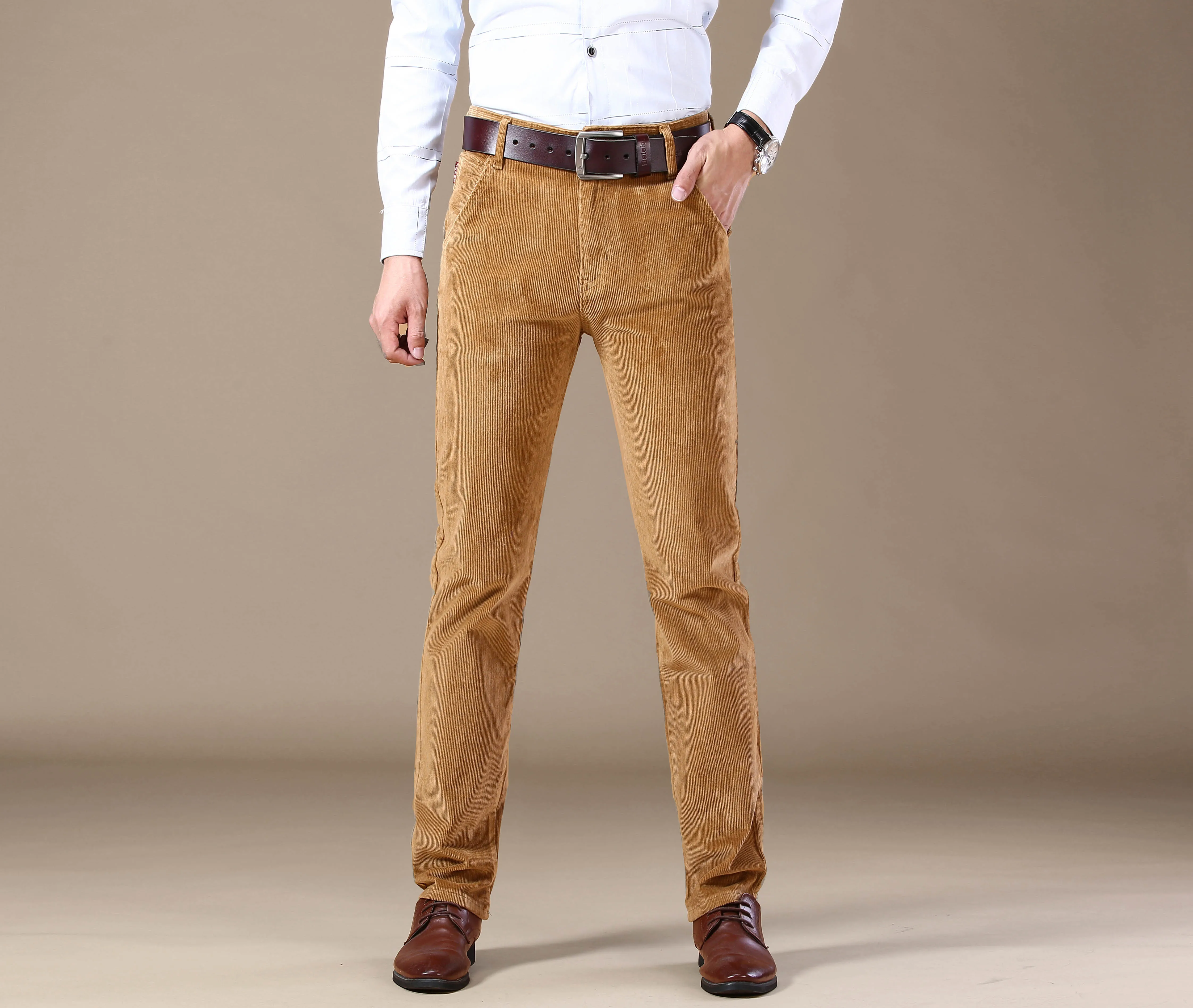 New Business Men's Straight Corduroy Pants - Uniqwear