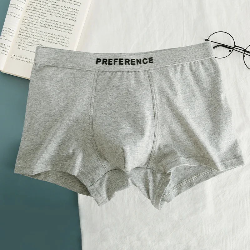 New Solid Boxer Men Cotton Underwear - Uniqwear