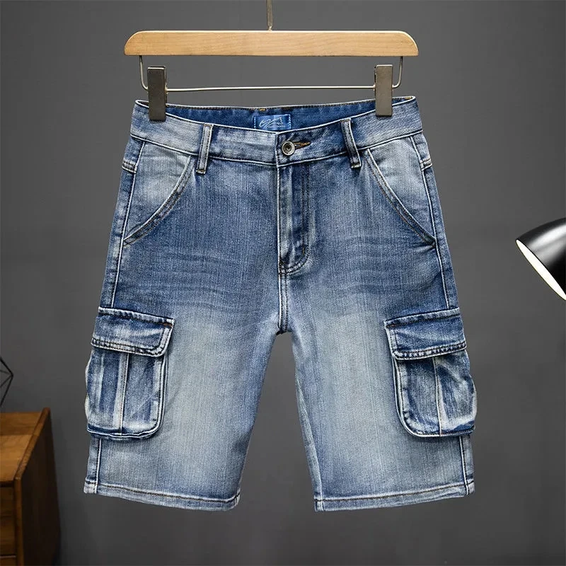 Multi-pocket Denim Shorts Men - Uniqwear
