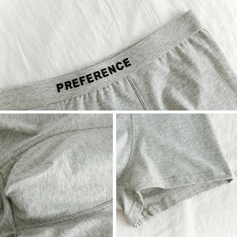 New Solid Boxer Men Cotton Underwear - Uniqwear