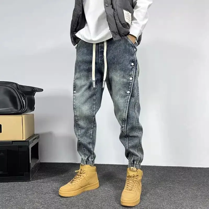 Harem Jeans Fashion High Quality Brand Men - Uniqwear