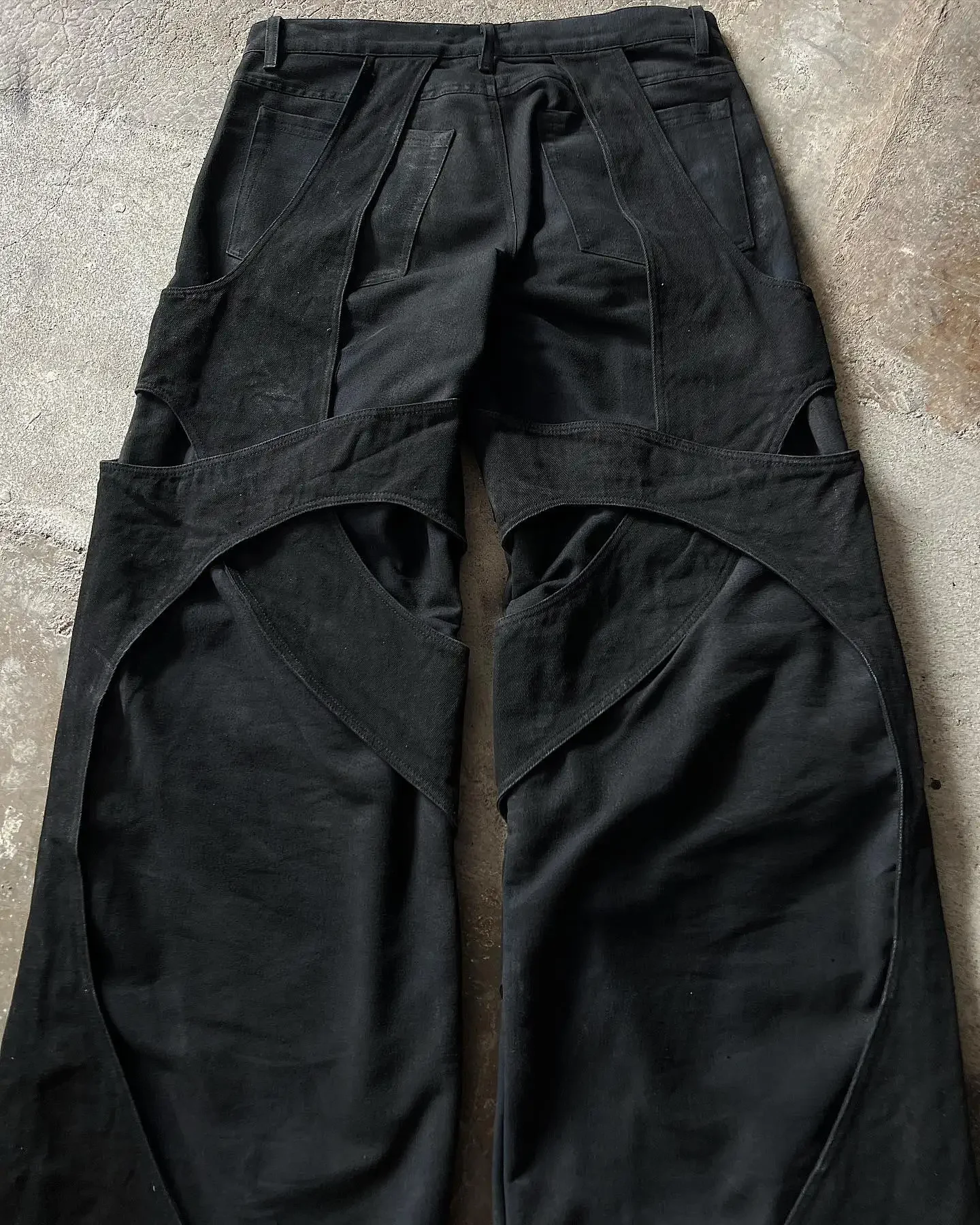 New Casual Floor Mopping Loose Jeans for Men - Uniqwear