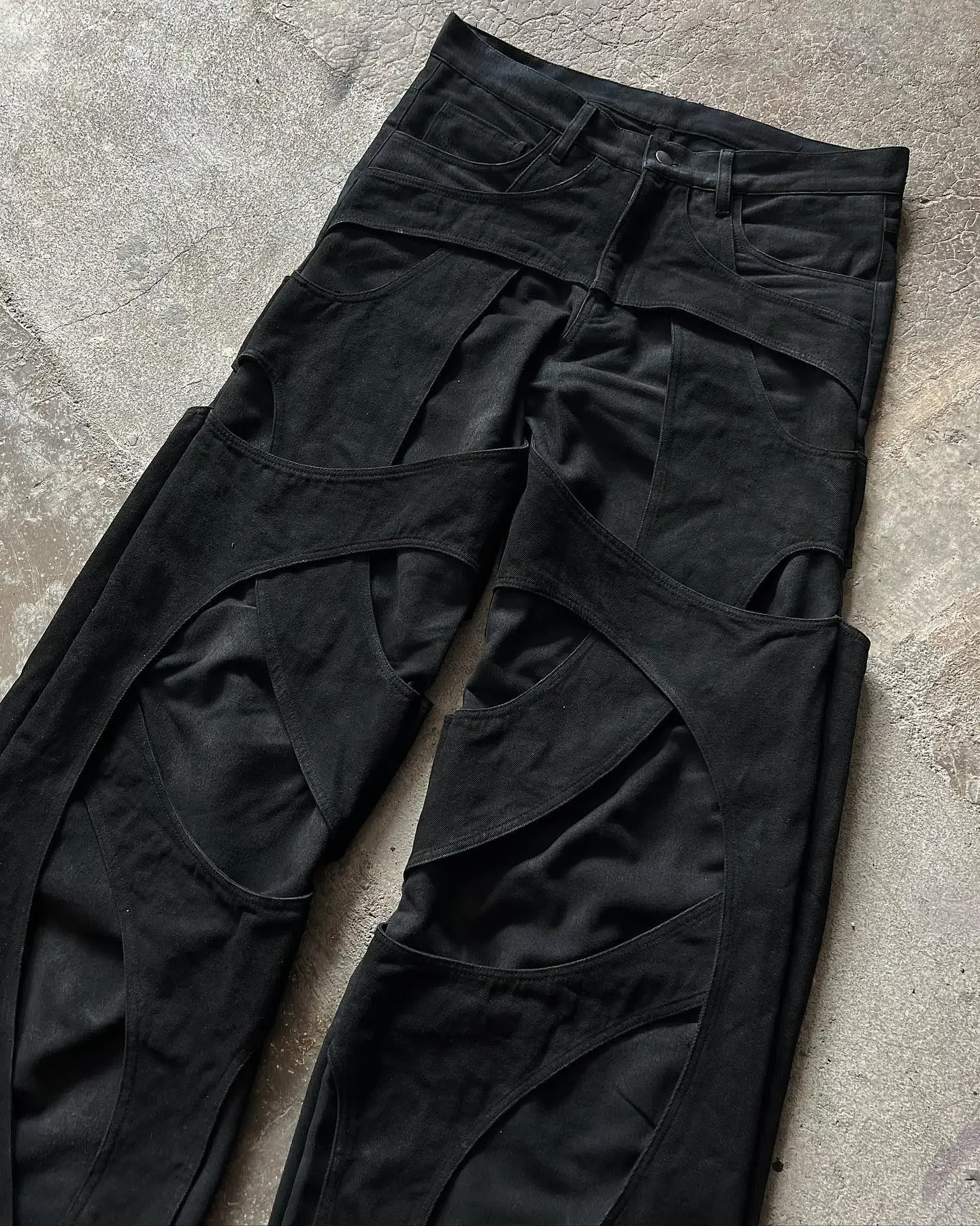 New Casual Floor Mopping Loose Jeans for Men - Uniqwear