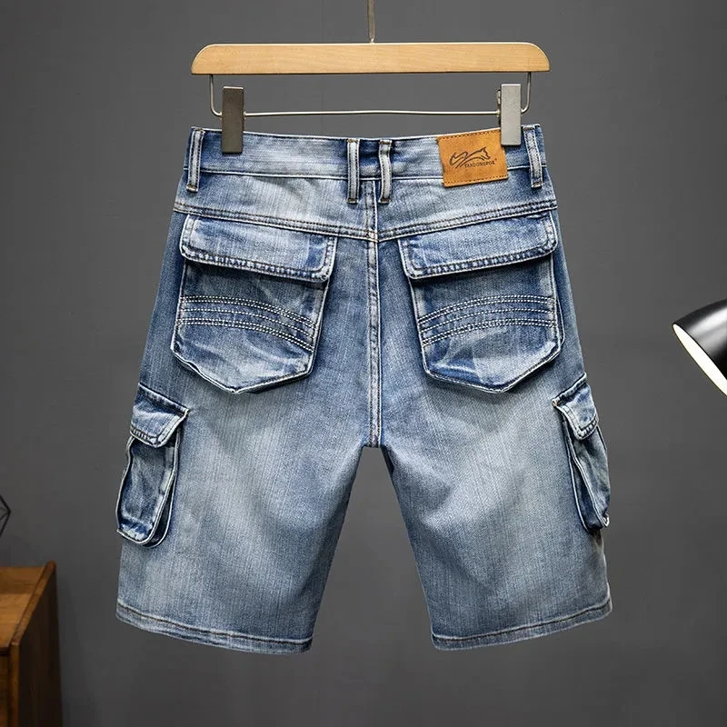 Multi-pocket Denim Shorts Men - Uniqwear