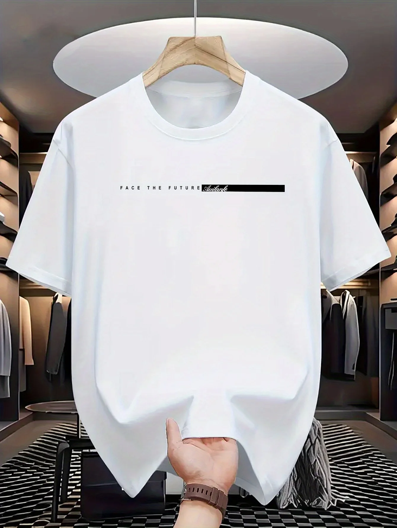 Summer men's 100% cotton casual loose T-shirt - Uniqwear