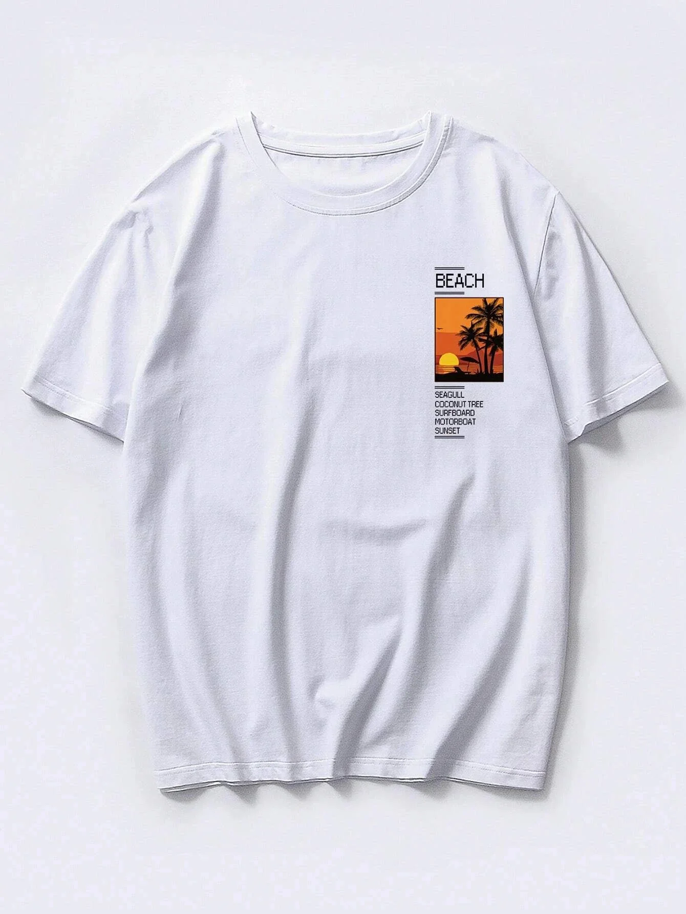 Men Cotton Loose Short Sleeved T-shirt - Uniqwear