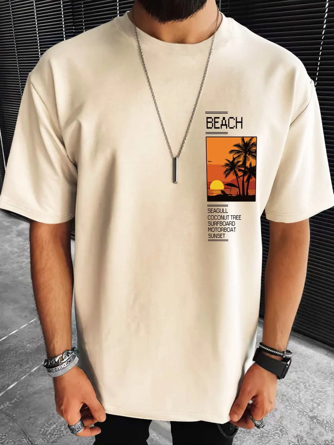 Men Cotton Loose Short Sleeved T-shirt - Uniqwear