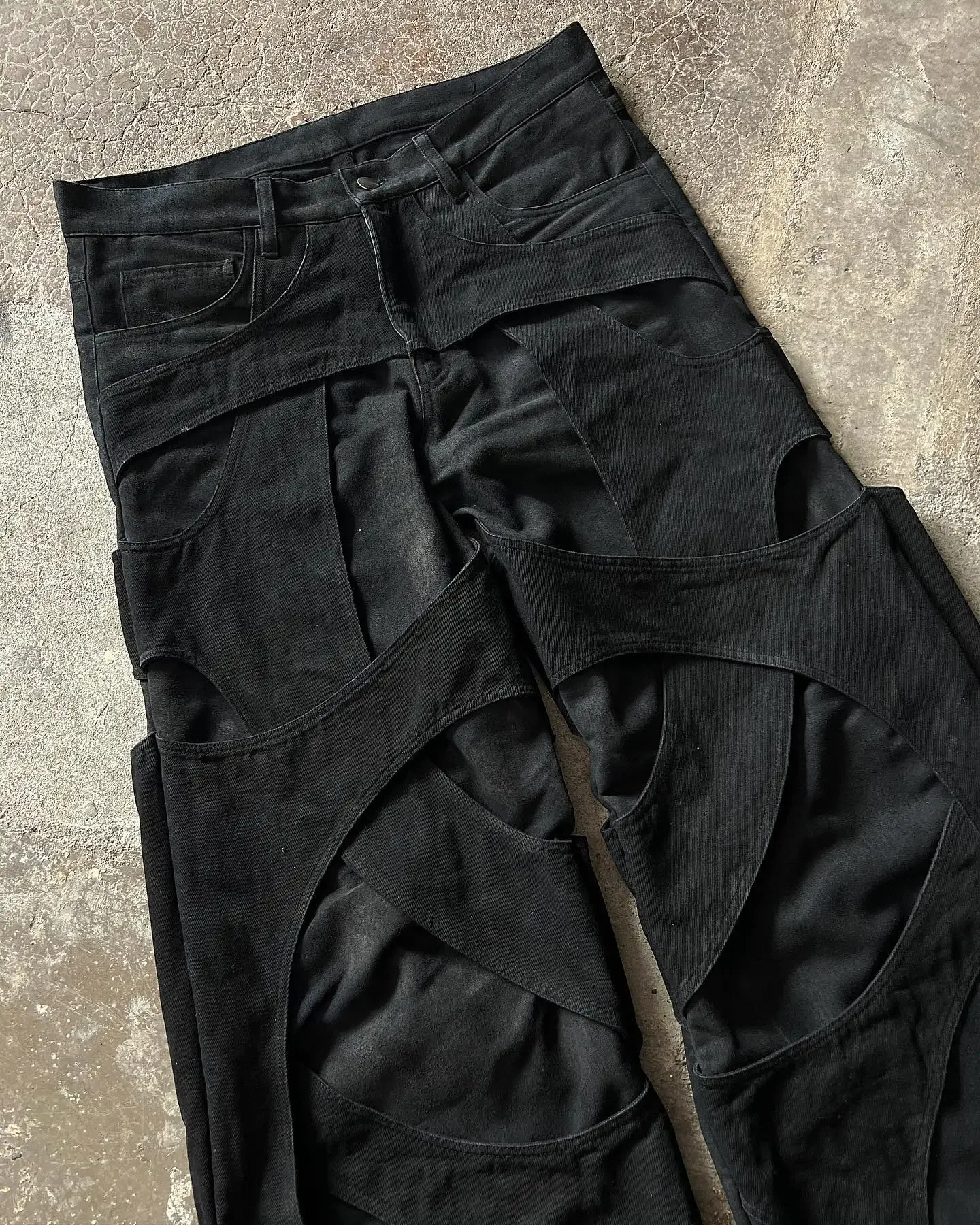 New Casual Floor Mopping Loose Jeans for Men - Uniqwear