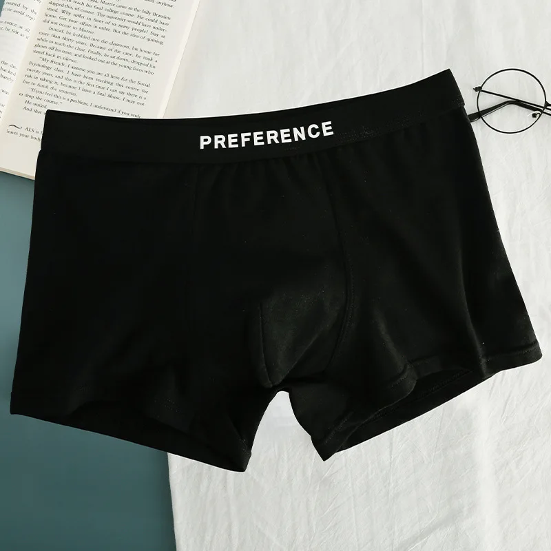 New Solid Boxer Men Cotton Underwear - Uniqwear
