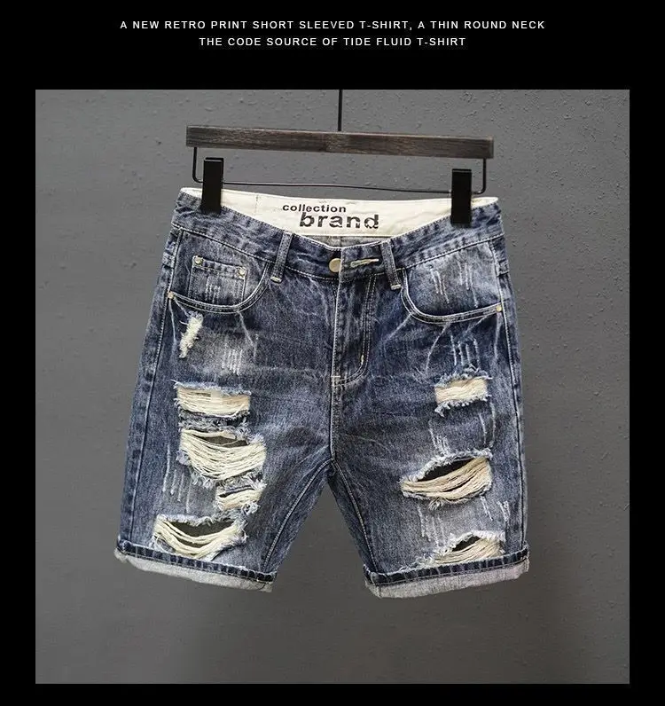 Vintage Men's Summer Denim Shorts - Uniqwear
