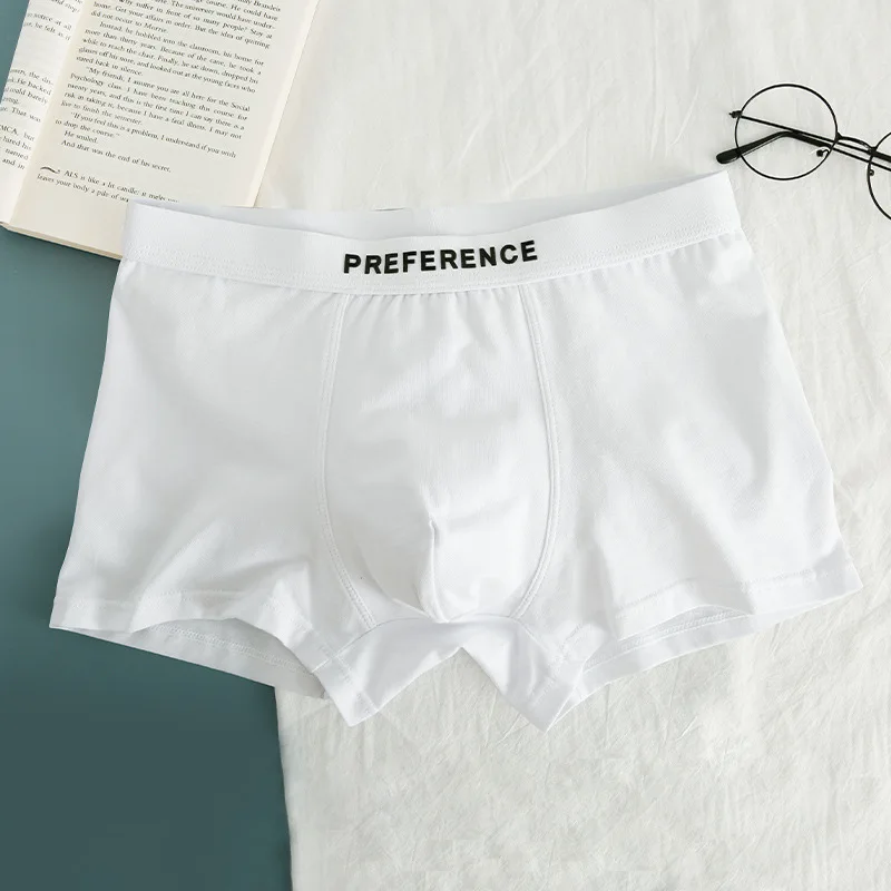 New Solid Boxer Men Cotton Underwear - Uniqwear