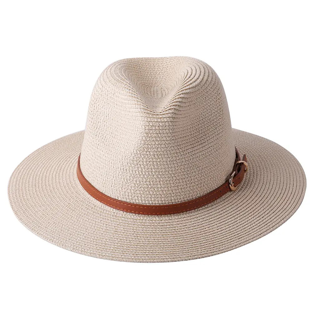 New Natural Panama Soft Shaped Straw Hat Women/Men - Uniqwear