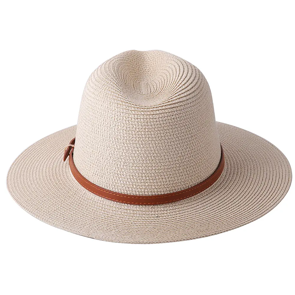 New Natural Panama Soft Shaped Straw Hat Women/Men - Uniqwear