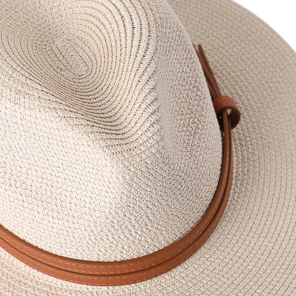 New Natural Panama Soft Shaped Straw Hat Women/Men - Uniqwear