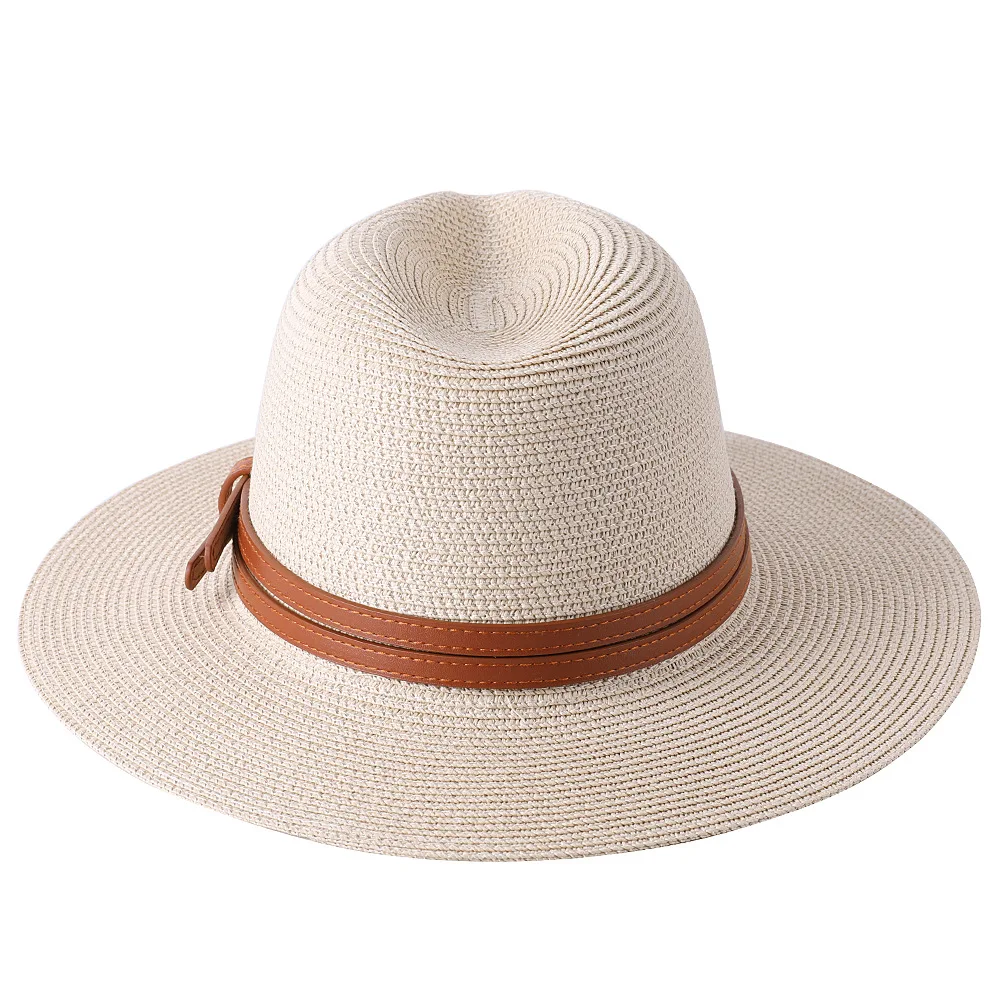New Natural Panama Soft Shaped Straw Hat Women/Men - Uniqwear