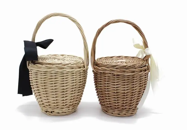 Hand Bag Tote Travel Clutch Bohemian Straw Women Basket - Uniqwear