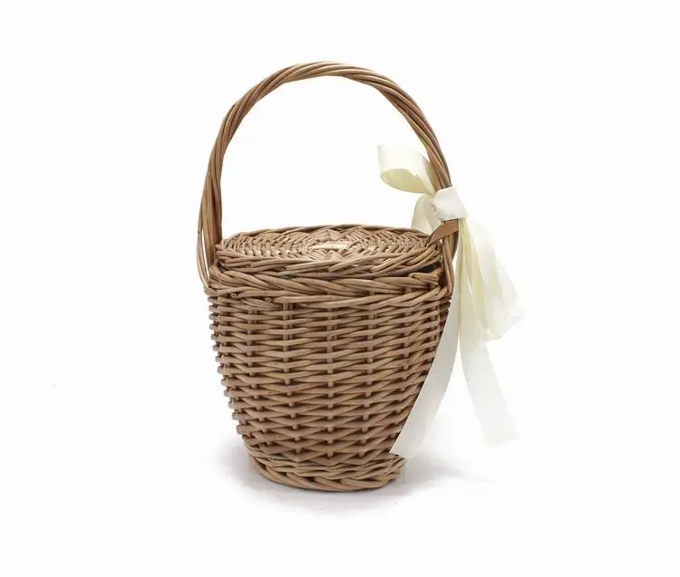 Hand Bag Tote Travel Clutch Bohemian Straw Women Basket - Uniqwear