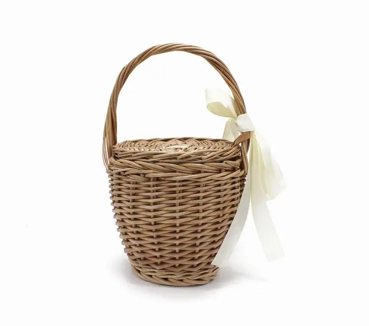Hand Bag Tote Travel Clutch Bohemian Straw Women Basket - Uniqwear