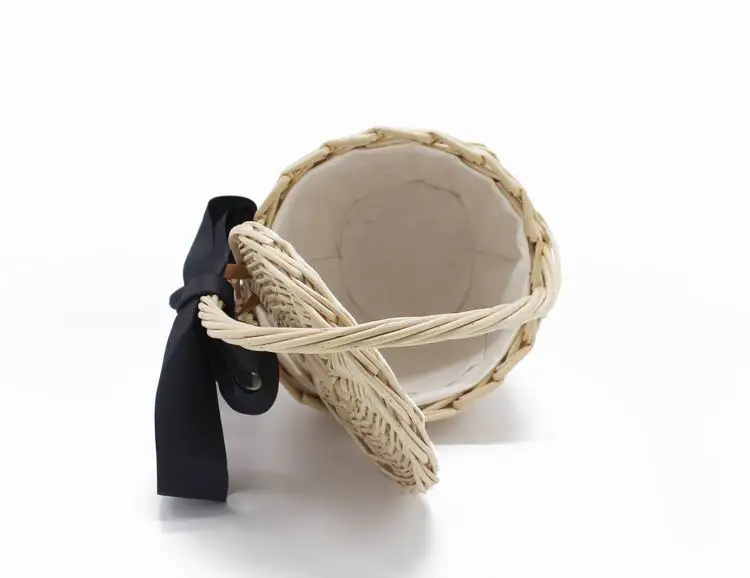 Hand Bag Tote Travel Clutch Bohemian Straw Women Basket - Uniqwear