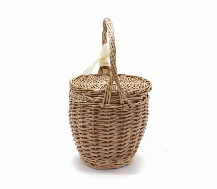Hand Bag Tote Travel Clutch Bohemian Straw Women Basket - Uniqwear
