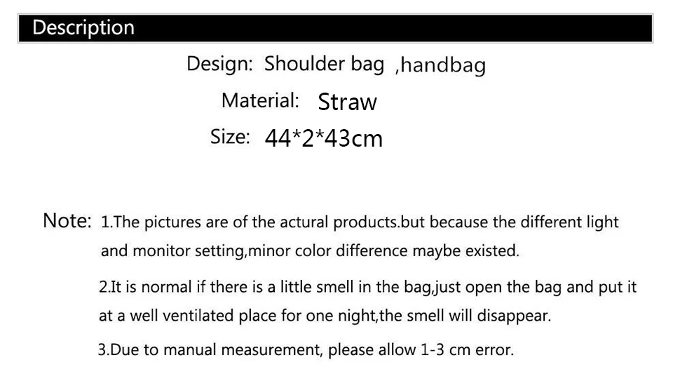 Large Capacity Round Women Straw Bag Summer Bags - Uniqwear
