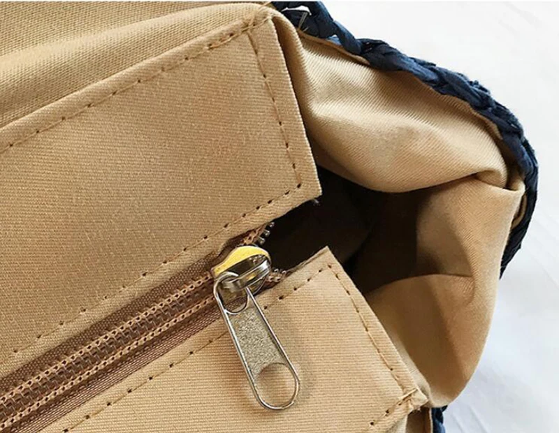 Large Capacity Round Women Straw Bag Summer Bags - Uniqwear