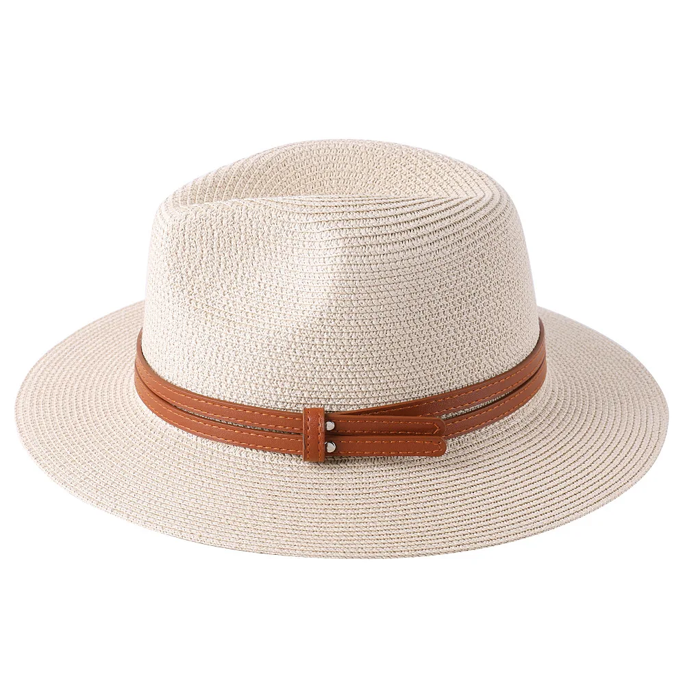 New Natural Panama Soft Shaped Straw Hat Women/Men - Uniqwear