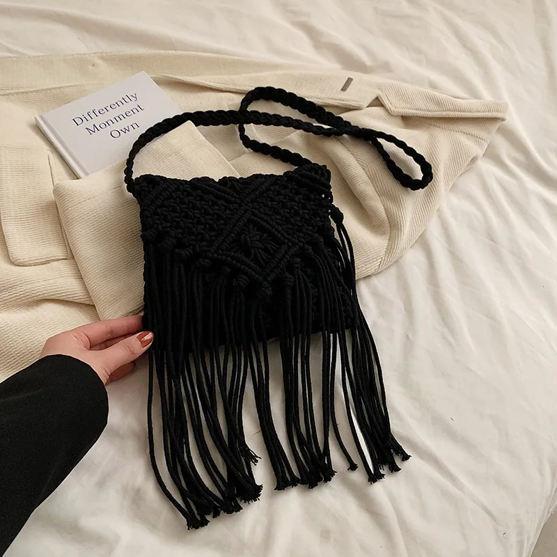 New Straw Bag Bohemian Tassel Beach Bag - Uniqwear