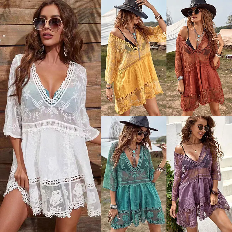 Bikini Cover Ups New Beach Dress - Uniqwear
