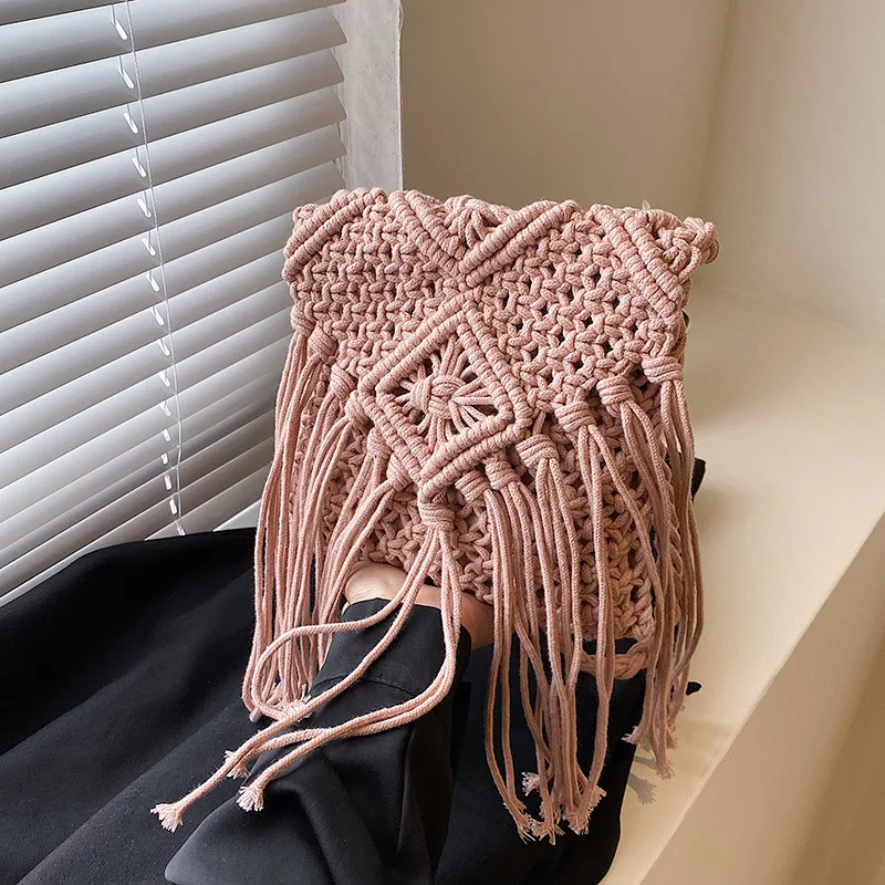 New Straw Bag Bohemian Tassel Beach Bag - Uniqwear