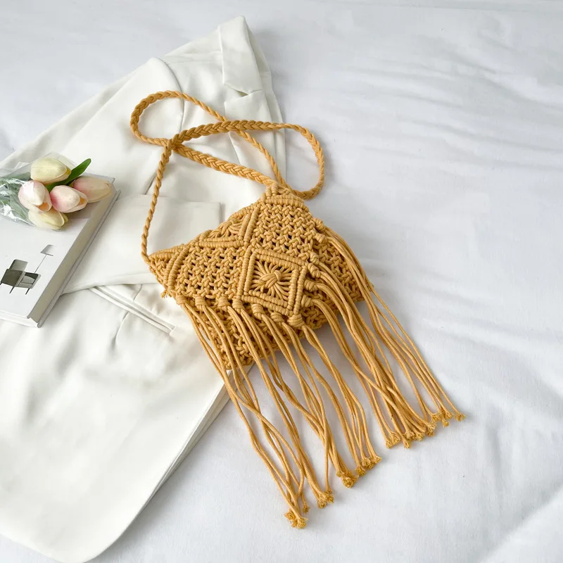 New Straw Bag Bohemian Tassel Beach Bag - Uniqwear