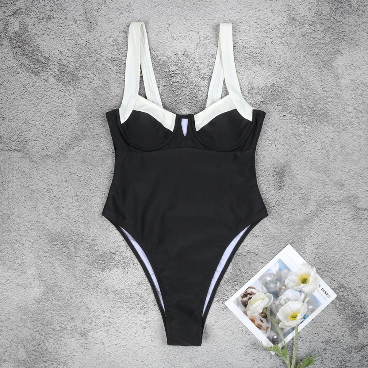 Solid Thong Brazilian Bikinis Swimwear Women - Uniqwear