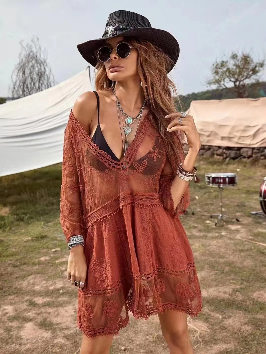 Bikini Cover Ups New Beach Dress - Uniqwear