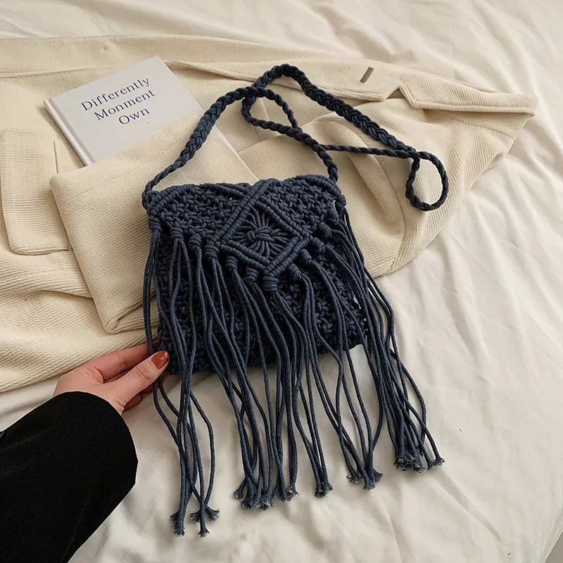 New Straw Bag Bohemian Tassel Beach Bag - Uniqwear