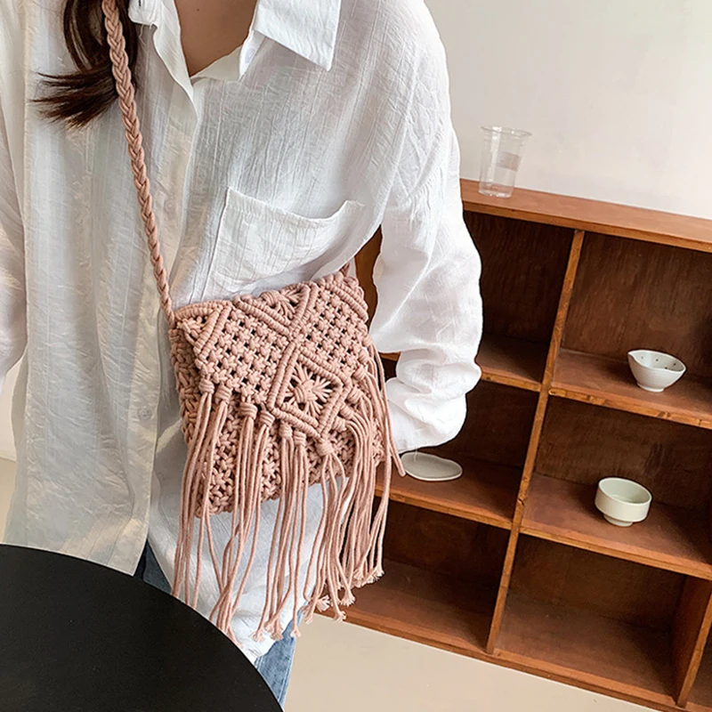 New Straw Bag Bohemian Tassel Beach Bag - Uniqwear