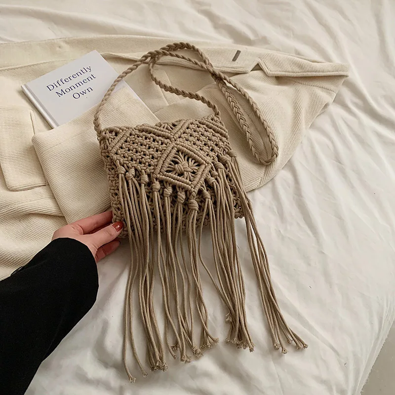 New Straw Bag Bohemian Tassel Beach Bag - Uniqwear