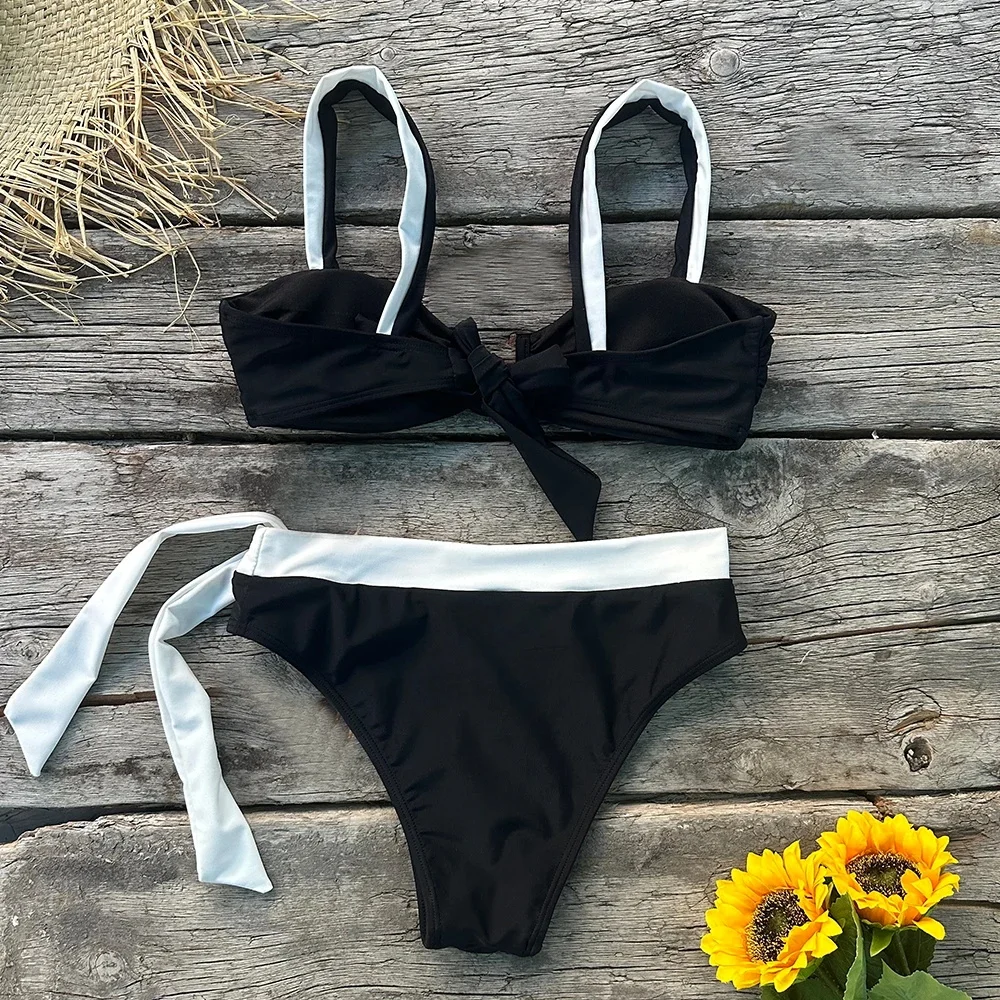 Solid Thong Brazilian Bikinis Swimwear Women - Uniqwear